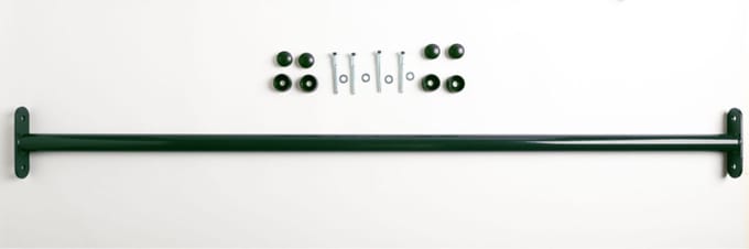 HERMIC - metalen duikelstang/tuimelrek - groen - 125 cm