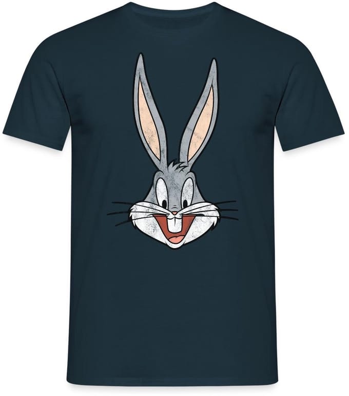 Looney Tunes Bugs Bunny Distressed T-Shirt Heren