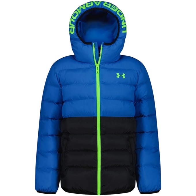 Under Armour Pronto polyester gewatteerd jack voor kinderen (Marineblauw/Techblauw)