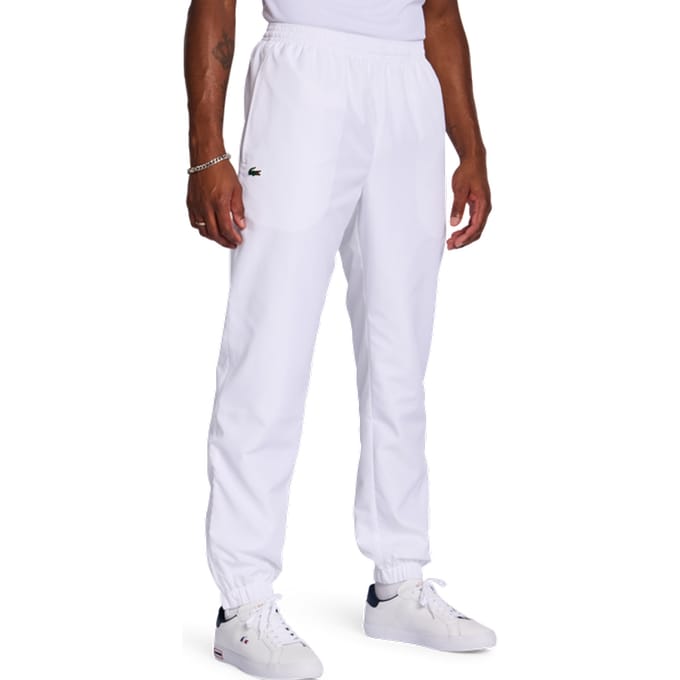 Lacoste Diamond Weave Broeken Heren - Wit - Maat S