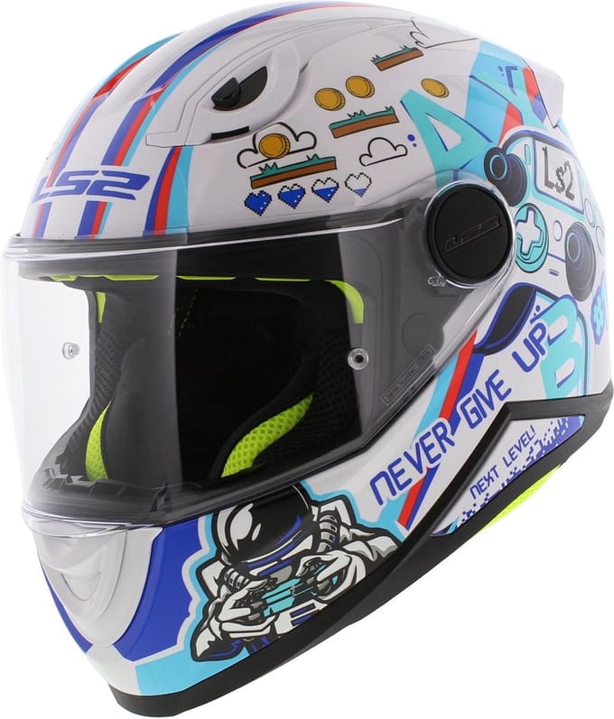 LS2 FF812 Kid Next Level Wit Kinder Integraalhelm - Helm