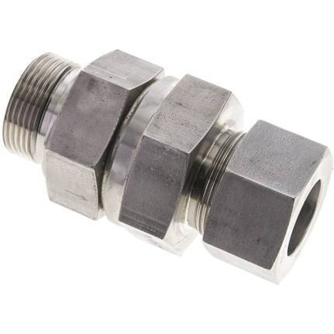 30S (M42x2) & G1-1/4'' Regeling-Uit RVS Terugslagklep Snijring Buitendraad 1-250 bar ISO 8434-1
