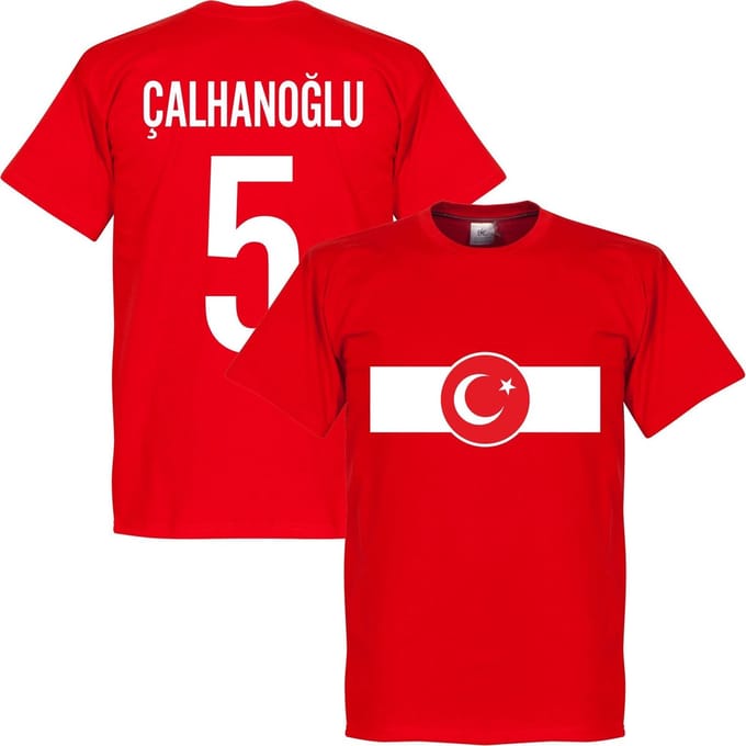 Turkije Banner Calhanoglu T-Shirt - M
