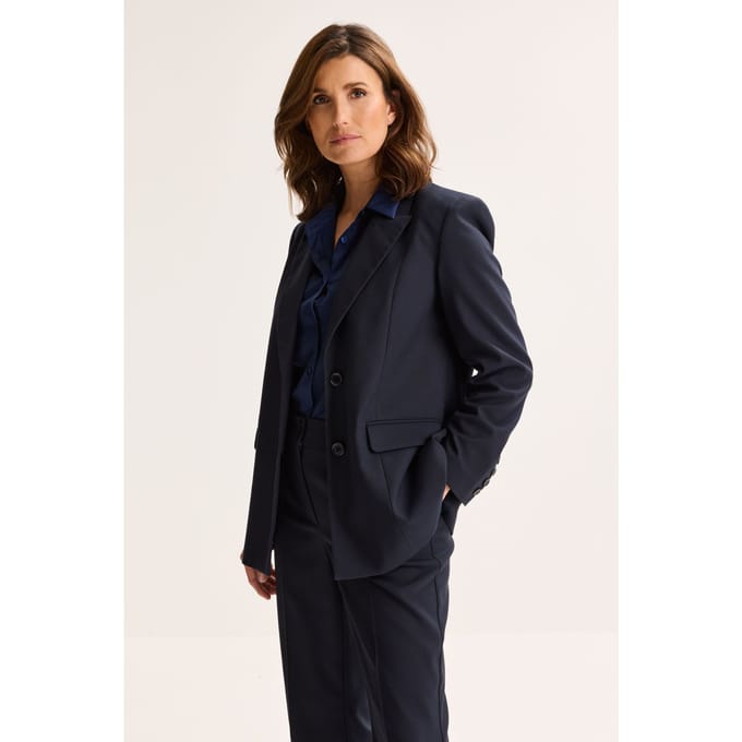 Getaillerde Blazer Met Klepzakjes