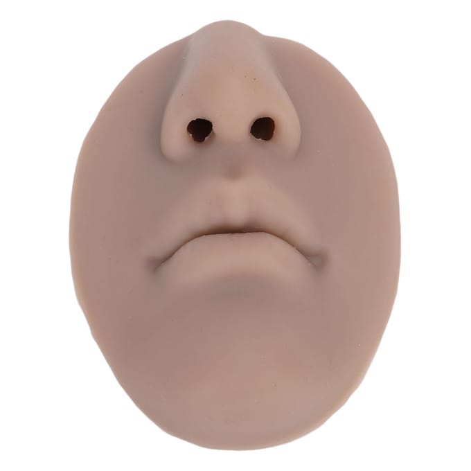 5D Siliconen Neus Mond Model Zacht Simulerend Lip Piercing Oefenmodel voor Sieraden Display Onderwijs gray