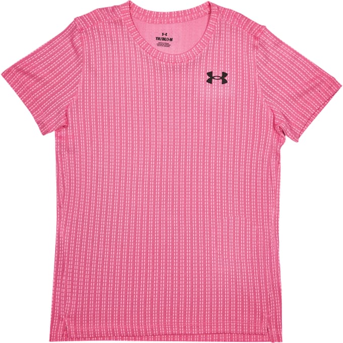 Under Armour Tech T-shirts Kinder - Roze - Maat 149 - 160 CM - Poly Jersey