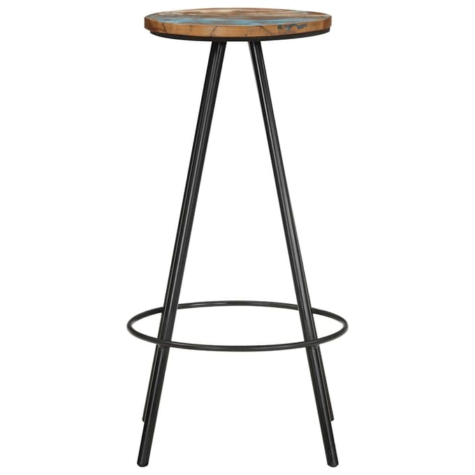 vidaXL - Barkrukken - 4 - st - massief - gerecycled - hout