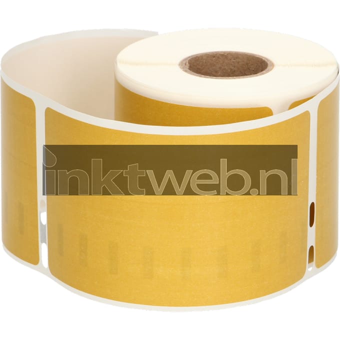 FLWR Dymo 99014 Adreslabel groot 101 mm x 54 mm goud