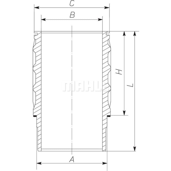 Voering, cilinderkop MAHLE 061 WN 26 00