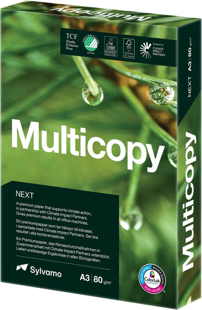 Kopieerpapier multicopy next a3 80gr wit | 3 stuks
