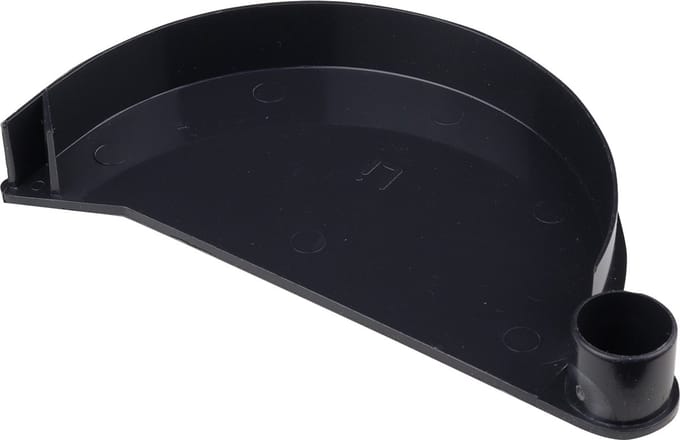 Wovar PVC eindkap links antraciet Ø 100 mm | Per stuk