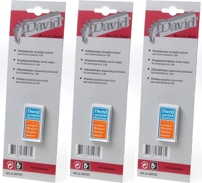 3x David Schaafmesjes - Mesjes Voor Davidschaaf - Voordeelverpakking