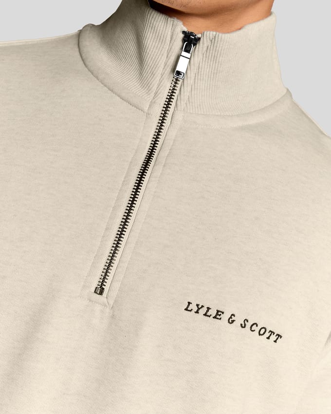 Zwaardere Script 1/4 Zip Sweatshirt