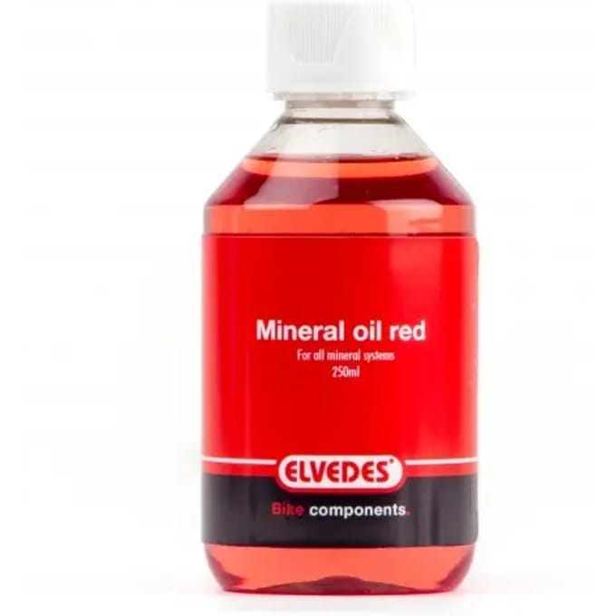 Elvedes Minerale olie voor hydraulische schijfremmen - 100 ml - rood