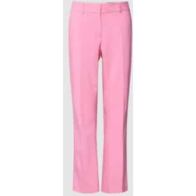 Regular fit stoffen broek met persplooien