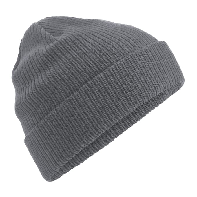 Beechfield Uniseks Organic Cotton muts voor volwassenen (Grafietgrijs)