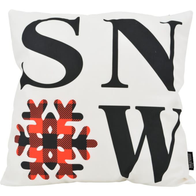 Gek op kussens! Sierkussen snow xmas | 45 x 45 cm | katoen/polyester