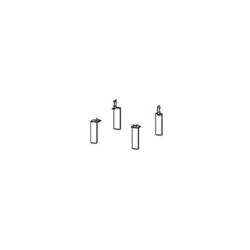 Duravit plinth feet aluminum, 4 pieces UV999200000