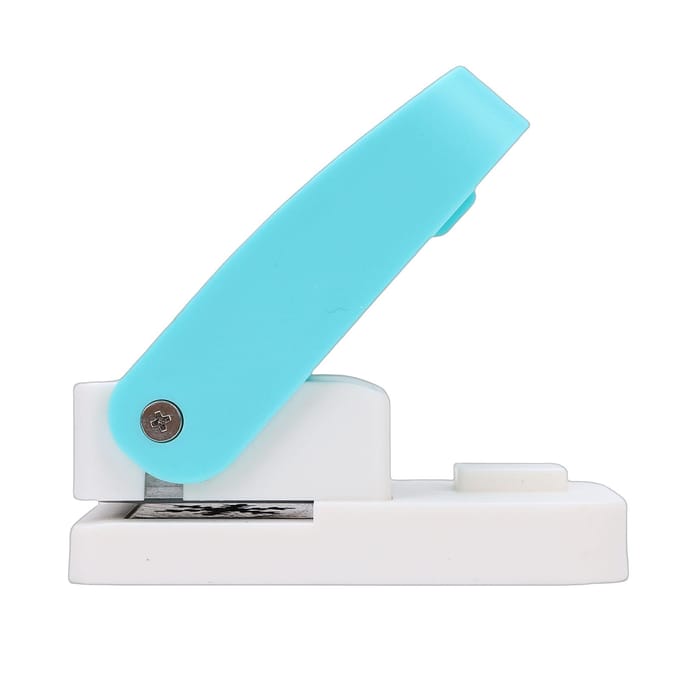 Perforatrice Manuelle Motif Flocon de Neige Outil de Perforation Type Pression pour Loisirs Créatifs Papier Scrapbooking École blue