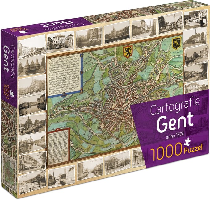 Tucker's Fun Factory legpuzzel Cartografie Gent 1000 stukjes karton.