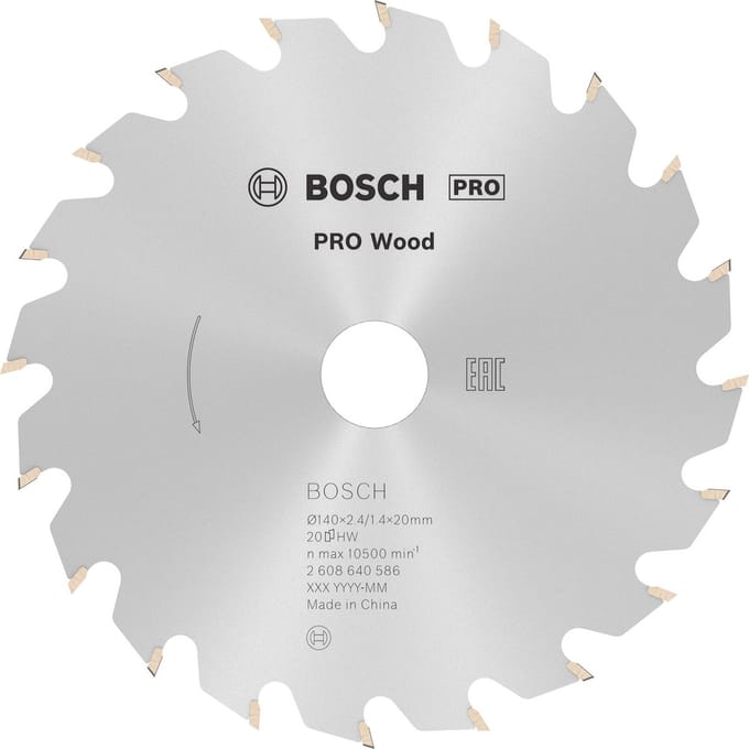 Bosch RUNDSAVKL OPTILINE 140X2.4X13MM 20 TDR