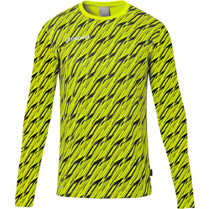 Keepersshirt - Uhlsport Progressive Goalkeeper Shirt Fluo Yellow Black