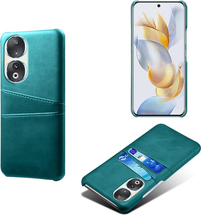 Backcover met Opbergvakjes + PMMA Screenprotector voor Honor 90 _ Groen