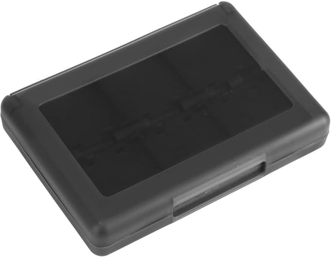 28 in 1 Game Memory Card Case - PP Plastic Card Cartridge Storage Box voor 3DS DSL DSI LL - Zwart