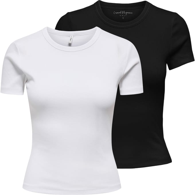 ONLY T-shirt ONLVAL O-NECK TOP Set van 2