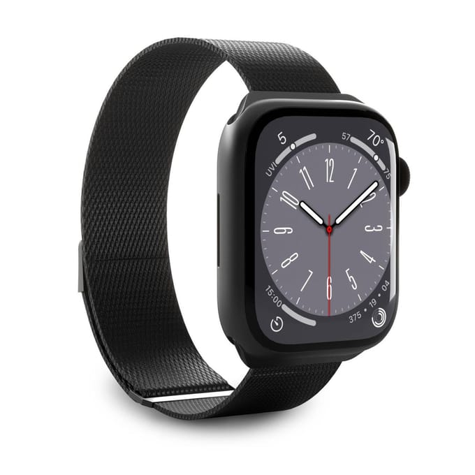 Bracelet Apple Watch 42 44 45 49mm Milanais - Noir gray