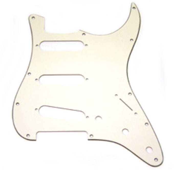 Fender Modern Style Pickguard Strat Parchment 3-Ply 11-Hole - Pickguard