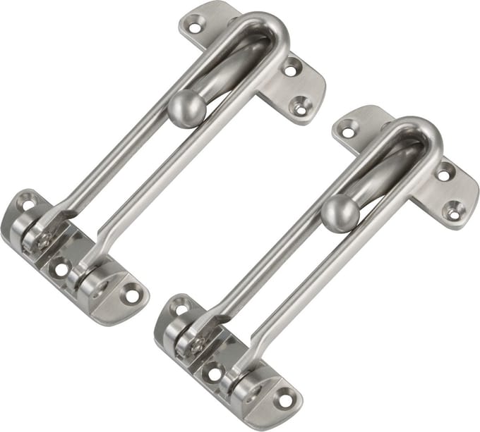 AMIG kierstandhouder - 2x - 120mm - mat zilver - incl schroeven - inbraakbeveiliging