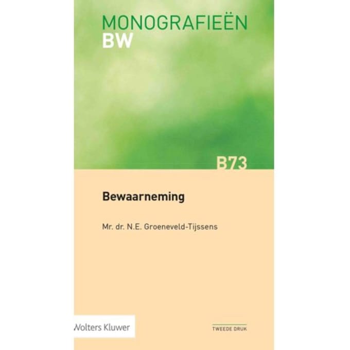 Bewaarneming - Monografieën