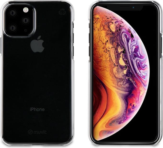 Muvit, Hoesje Geschikt voor Apple iPhone 11 Pro RECYCLETEK, Transparant