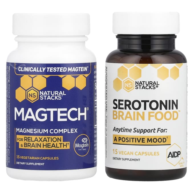 Natural Stacks, Mood Stack, 15 vegetarische capsules