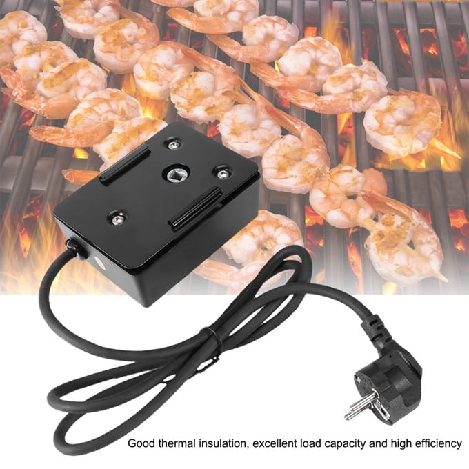 Moteur de rôtissoire pour barbecue électrique gray