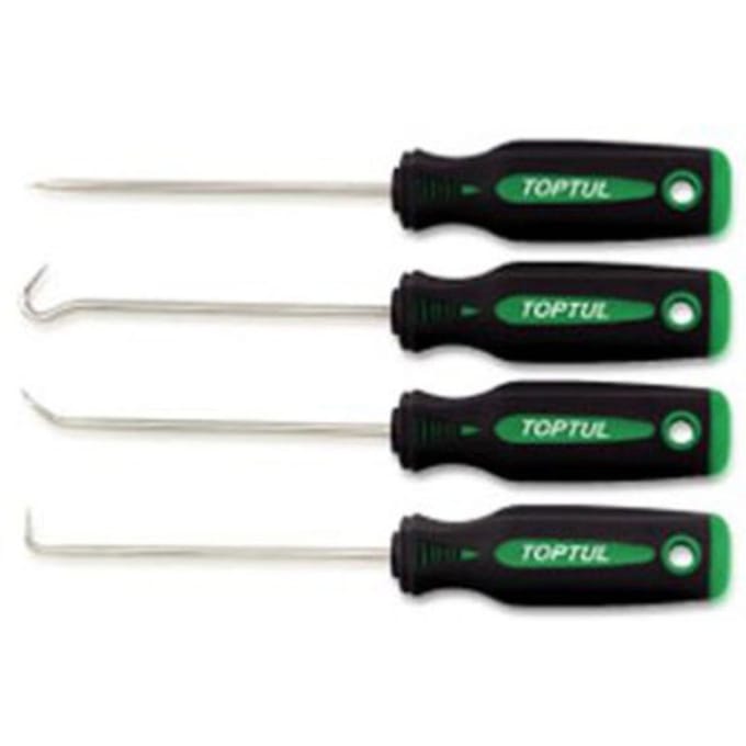 Mini haak- en klauw grijpset TOPTUL 4 Stuk