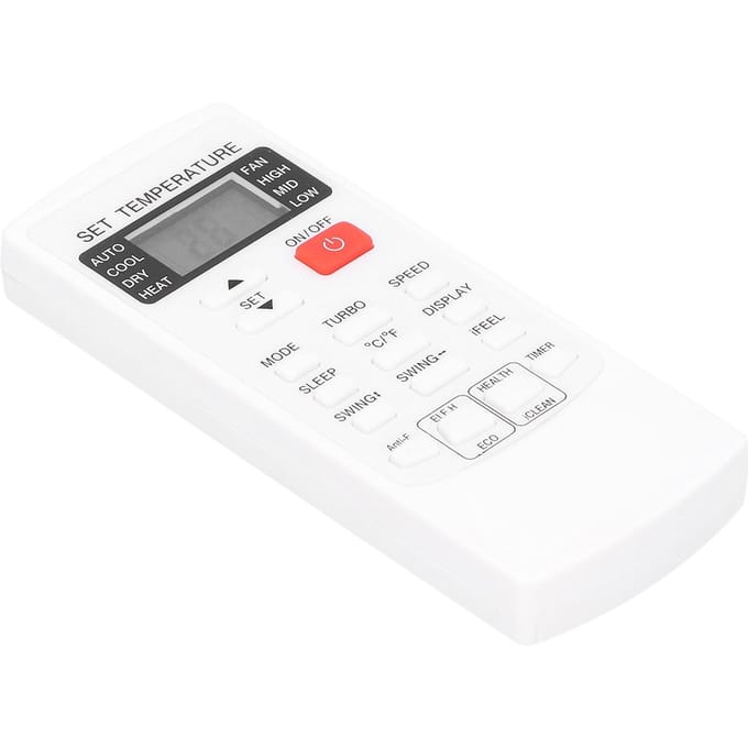 ABS Airconditioning Afstandsbediening Vervangend Accessoire Geschikt voor AUX YKRH 102E Wit white