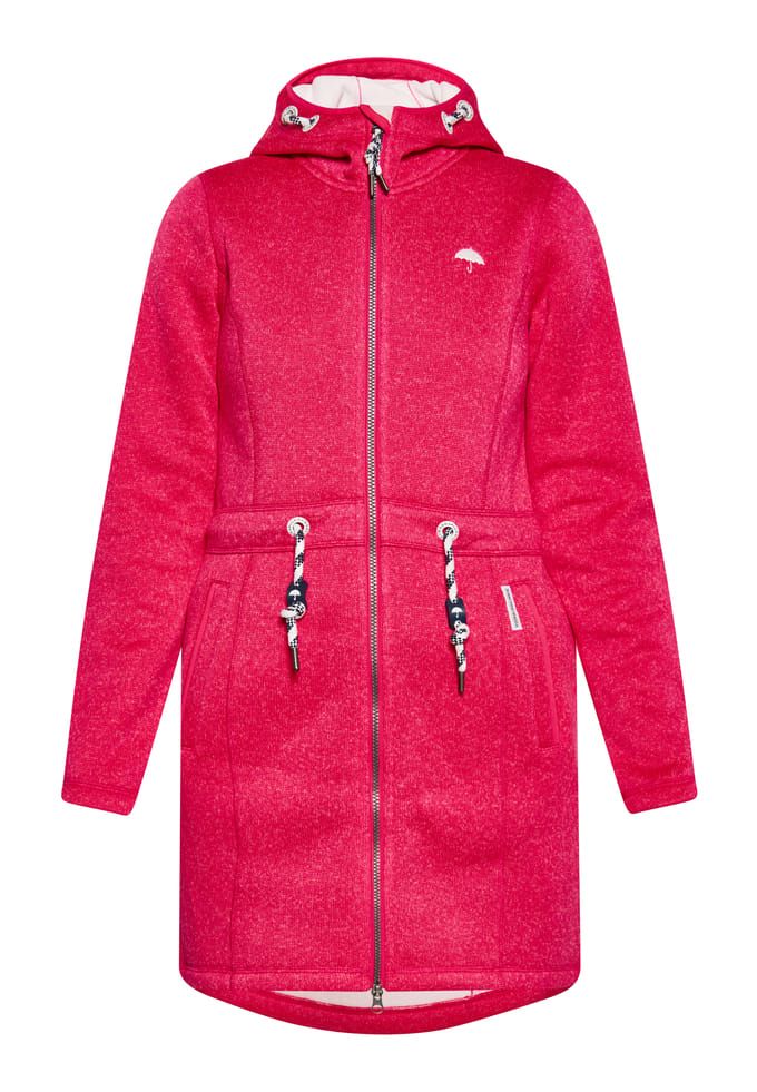 Schmuddelwedda Gebreide fleece jas Dames Framboos Roze Gem