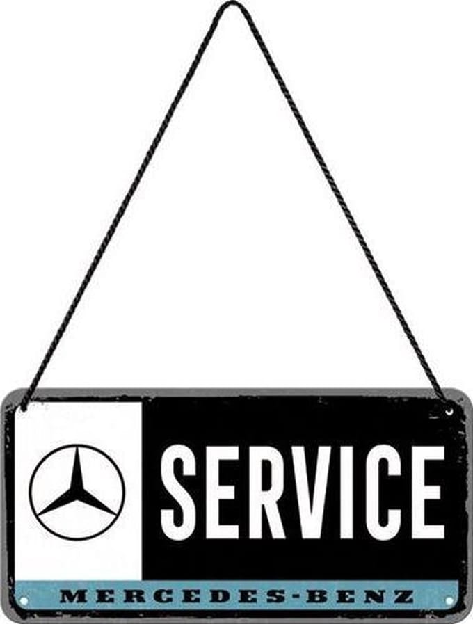 Wandbord - Mercedes Service