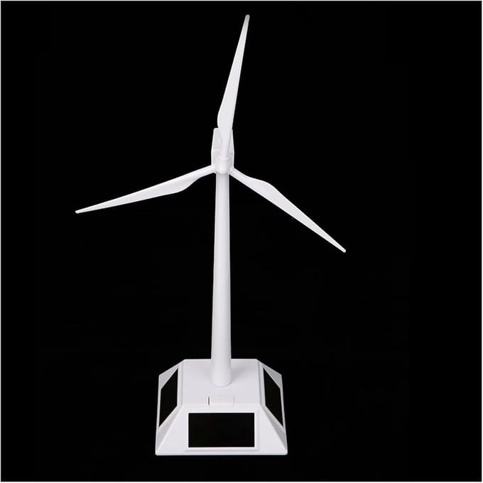 Windturbine Generator Kit - Energie Model - Educatief Experiment - Duurzaam ABS Materiaal - 30cm Hoog - Wit