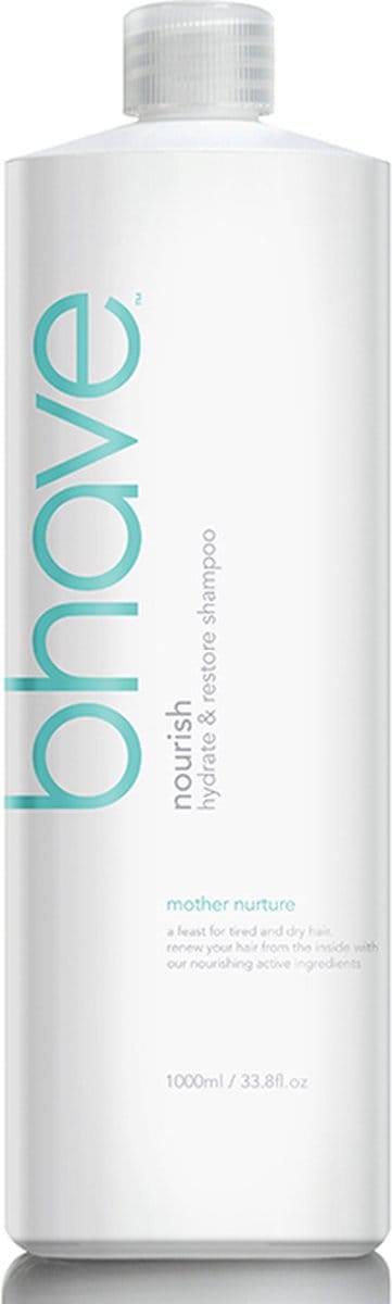 Bhave Nourish Shampoo 1000 ml - Intensieve voeding en hydratatie van het haar