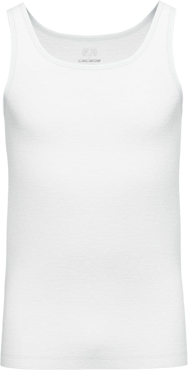 Ceceba heren singlet O-hals (1-pack) - wit