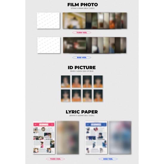 8TURN Het 1e Mini Album '8TURNRISE' Random Ver black