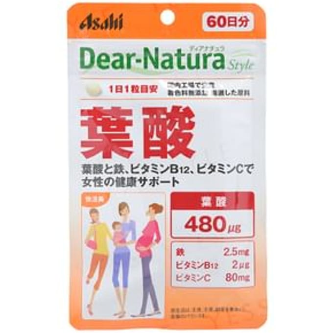 Dear-Natura Style Folic Acid 60 tablets