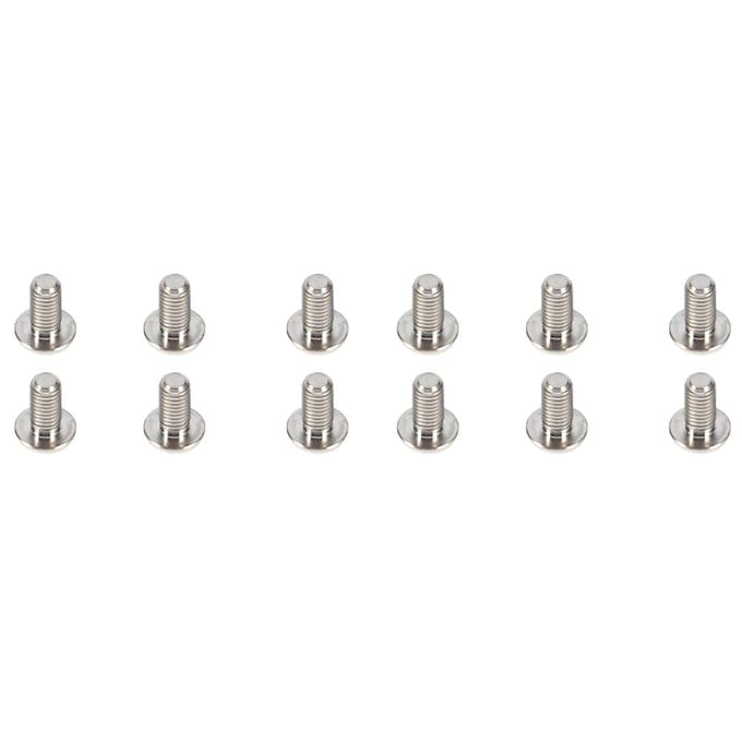 12 stuks T25 Titanium Legering Torx Kop Schroeven Schijfrem Bouten Voor Fiets(zilver) zilver