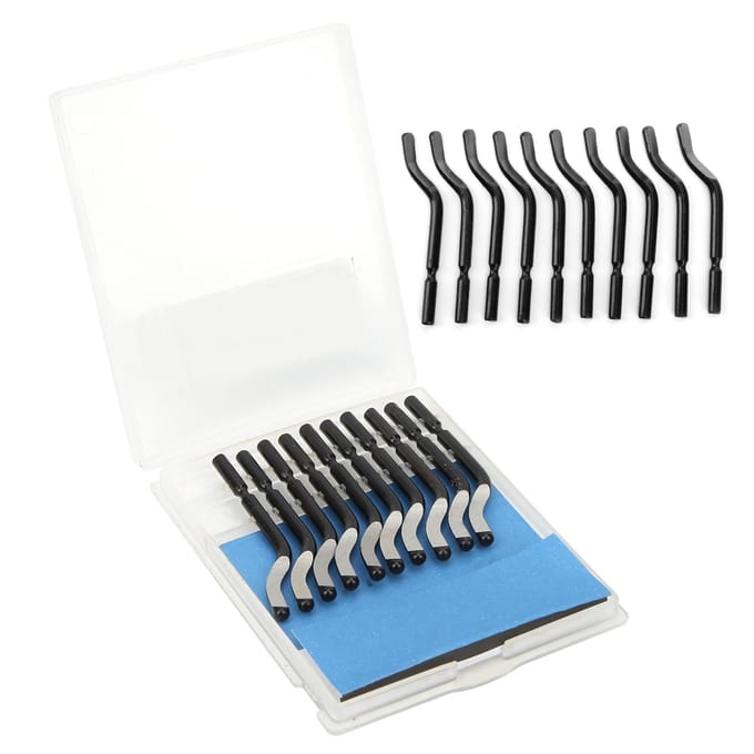 20 Stuks Trimmesblad Vervanging Snijkop voor Schrapen PVC Plastic IJzer BS1010 black