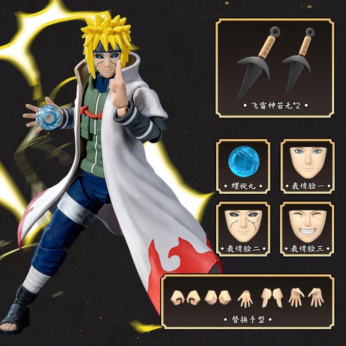 BLOKEES Originele NARUTO Sasuke Minato Boruto Kurama CHAMPION CLASS Serie Echte Gemonteerde Actiefiguren Speelgoed Model Cadeau red