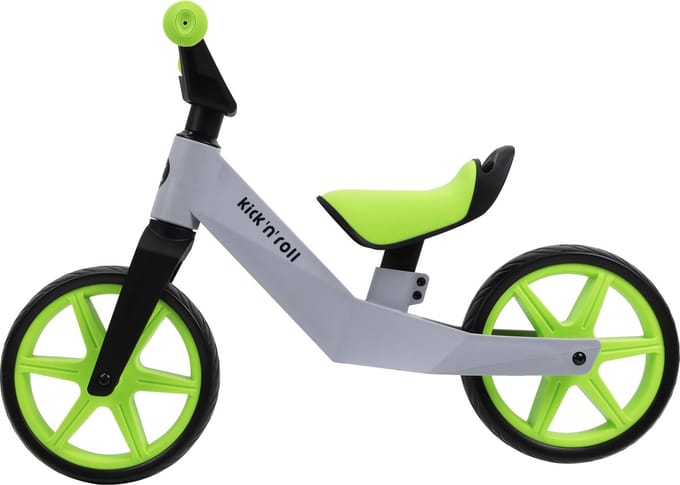 Kick'n'Roll TB02 - Loopfiets - Groen - Lichtgewicht - 2-4 jr