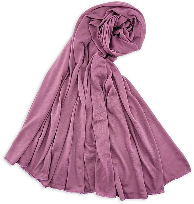 JB Collection - Hoofddoeken - hoofddoek polyester jersey uni berry - berry